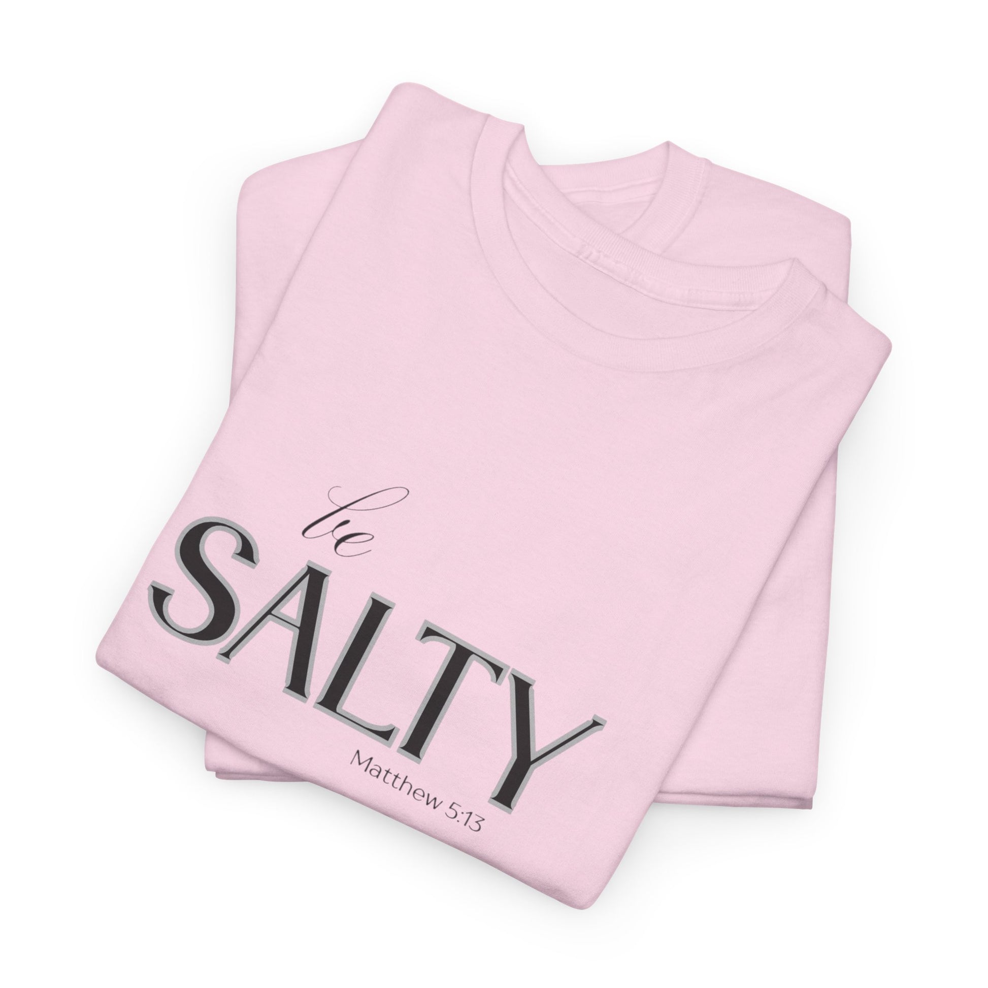 Stylish Unisex Heavy Cotton Tee - 'SALTY' Statement Shirt, Casual Wear, Gift for Friends, Beach Vibes, Summer Fashion