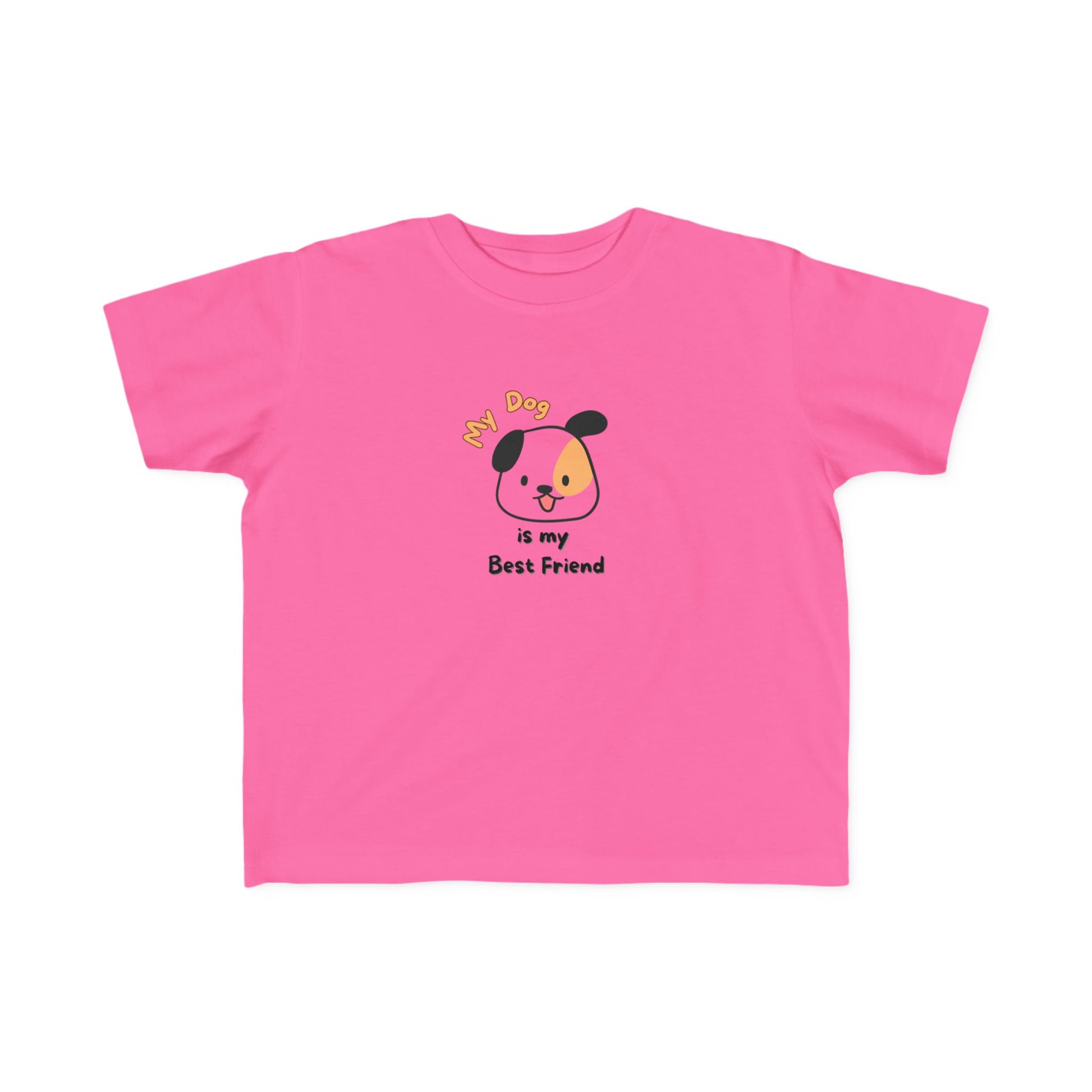 Toddler's Dog Lover Tee, Cute Dog T-Shirt, Kids Best Friend Shirt, Pet Lover Kids Apparel, Fun Animal T-Shirt, Gift for Dog Lovers
