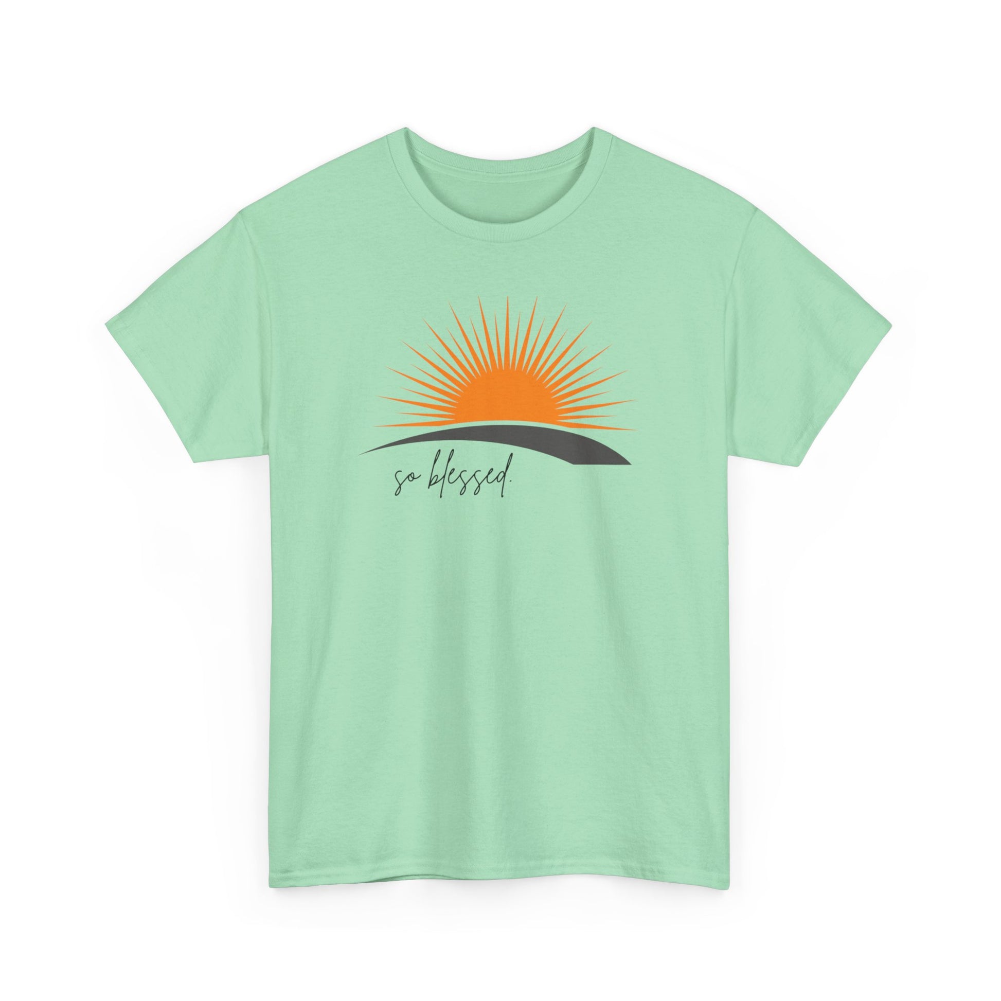 Sunrise Blessed Unisex Tee - Inspirational Cotton T-Shirt, Great for Gifts, Casual Wear, Summer Vibes, Positive Affirmation