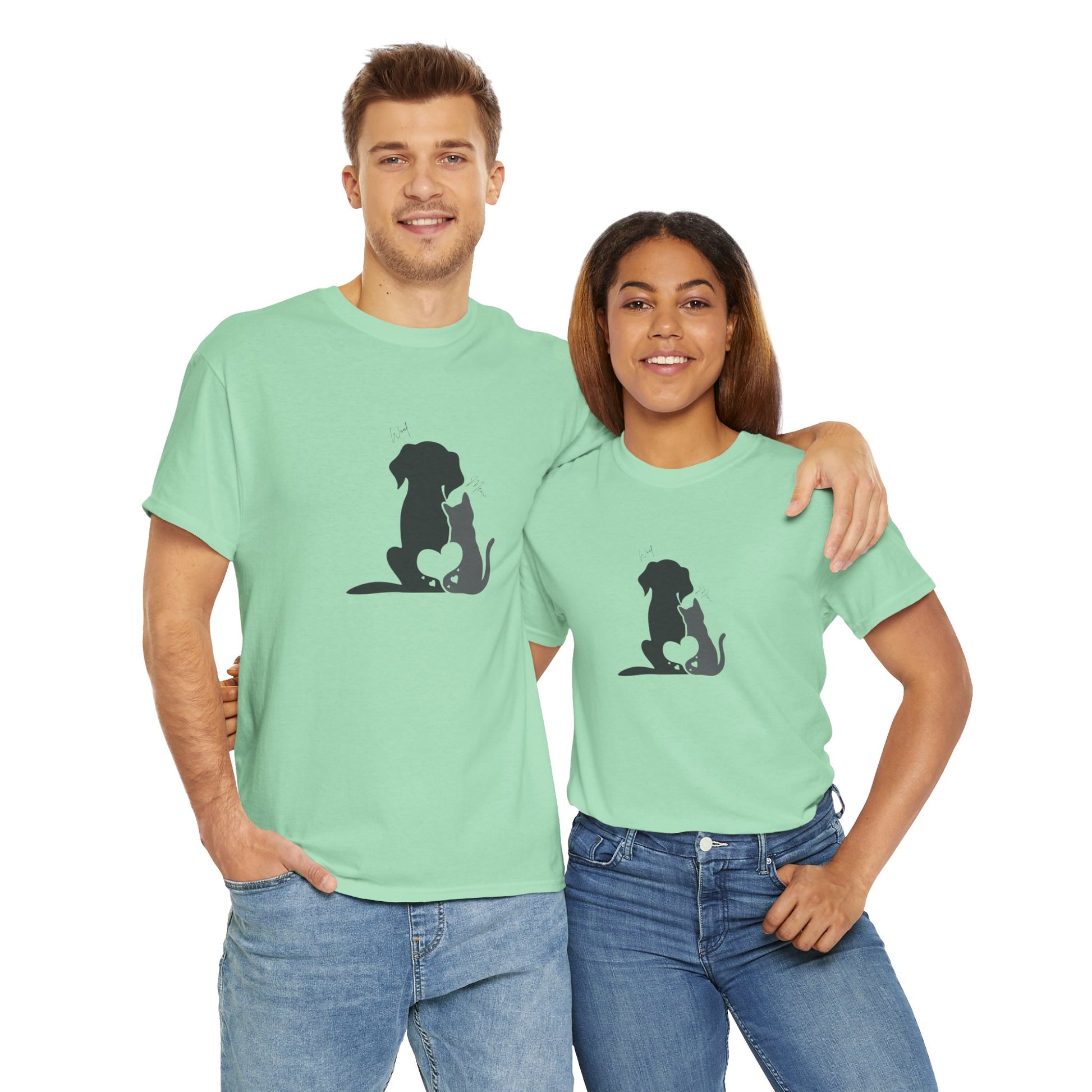 Adorable Pet Love Tee, Unisex Cotton T-Shirt, Animal Lover Gift, Cute Dog Cat Design, Everyday Casual Wear, Perfect for Pet Lovers