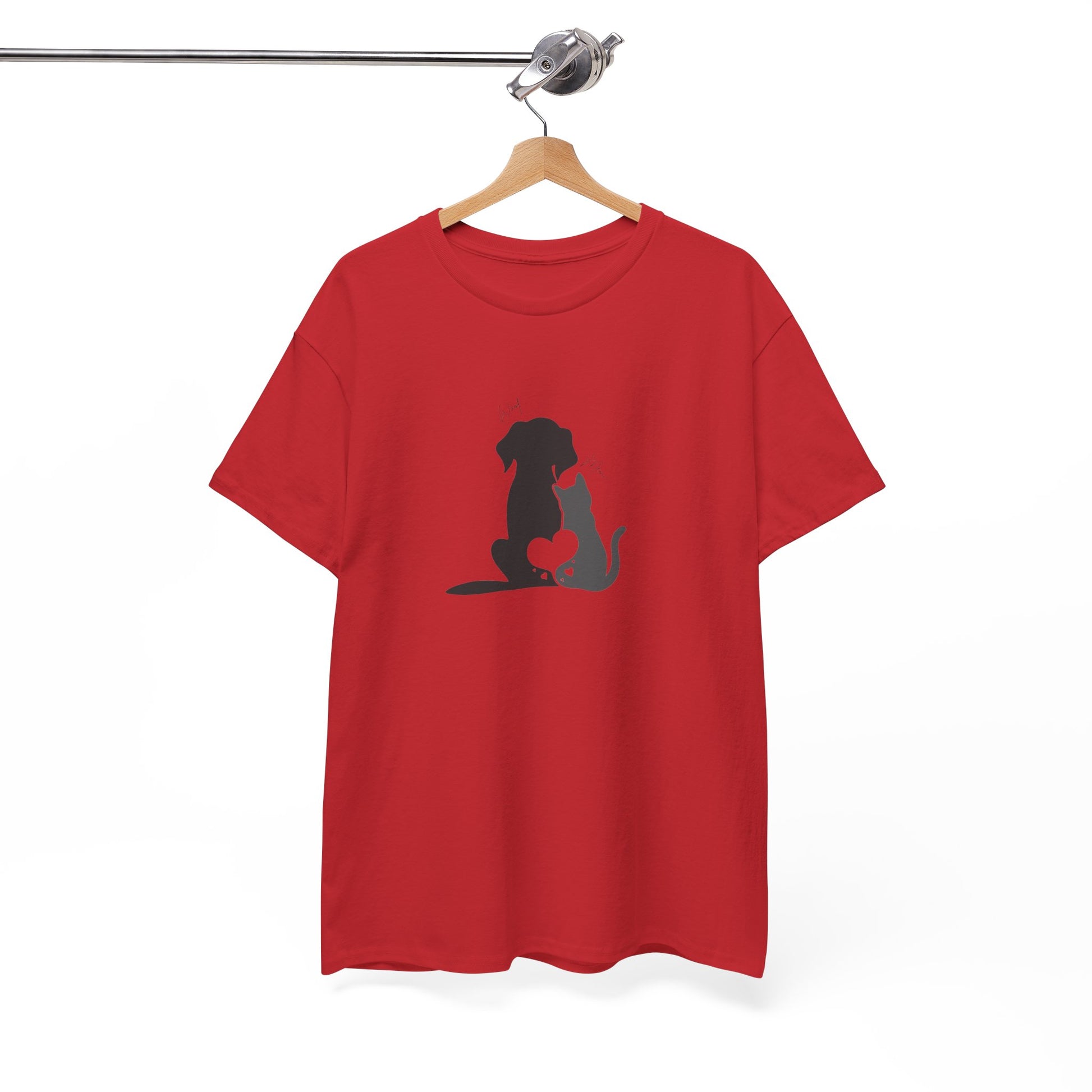 Adorable Pet Love Tee, Unisex Cotton T-Shirt, Animal Lover Gift, Cute Dog Cat Design, Everyday Casual Wear, Perfect for Pet Lovers