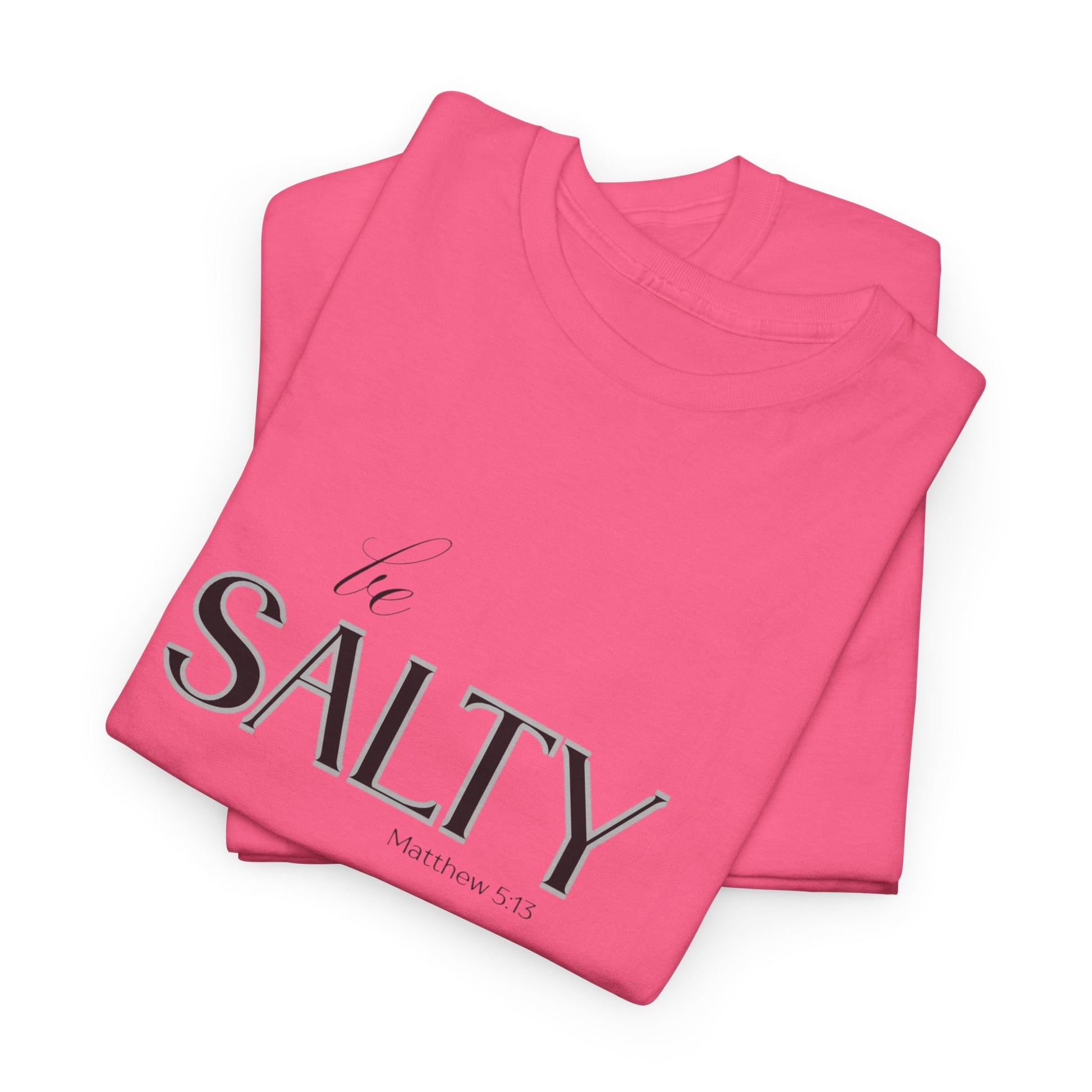 Stylish Unisex Heavy Cotton Tee - 'SALTY' Statement Shirt, Casual Wear, Gift for Friends, Beach Vibes, Summer Fashion