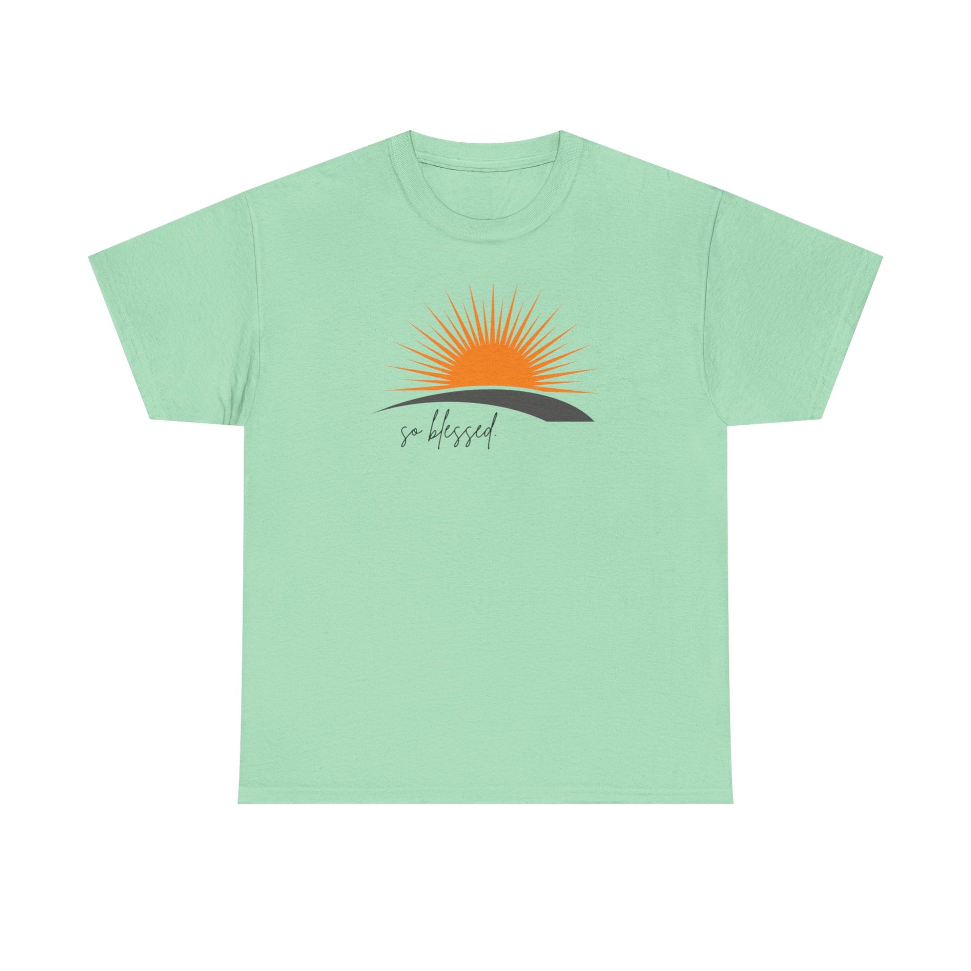 Sunrise Blessed Unisex Tee - Inspirational Cotton T-Shirt, Great for Gifts, Casual Wear, Summer Vibes, Positive Affirmation