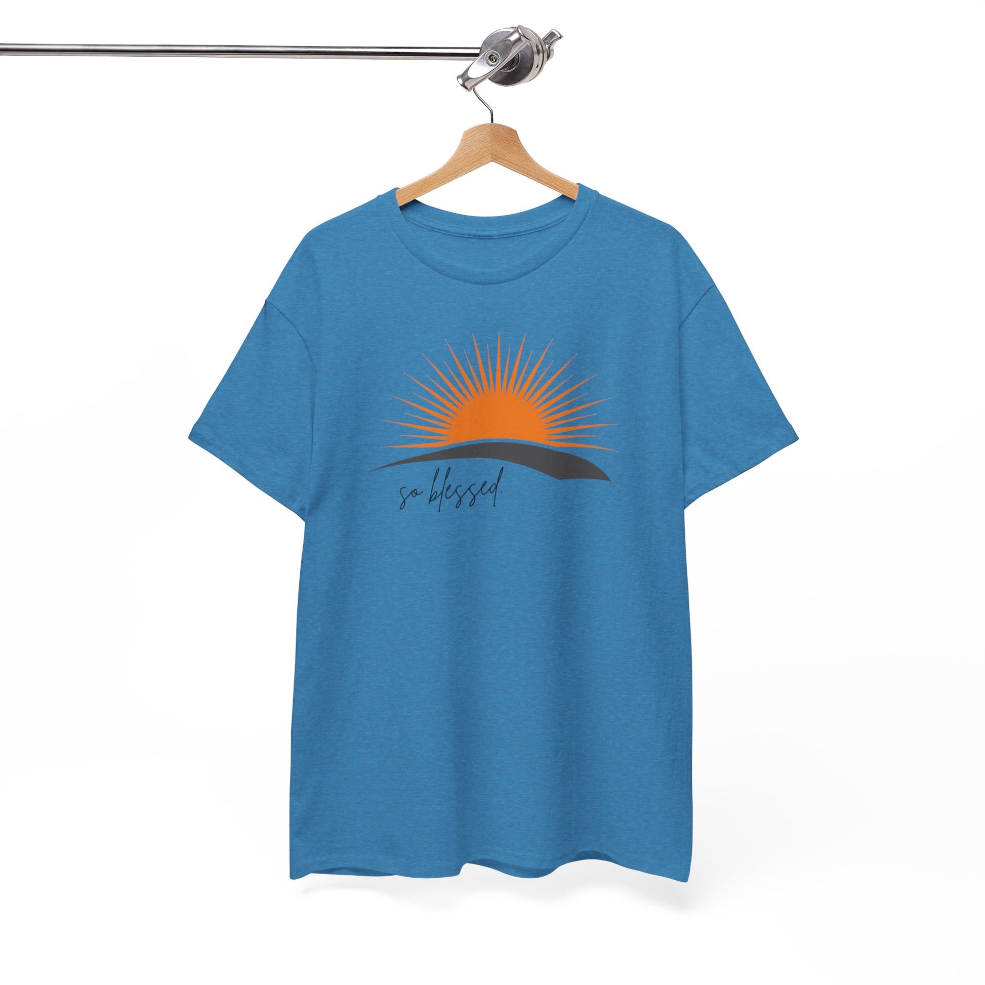 Sunrise Blessed Unisex Tee - Inspirational Cotton T-Shirt, Great for Gifts, Casual Wear, Summer Vibes, Positive Affirmation