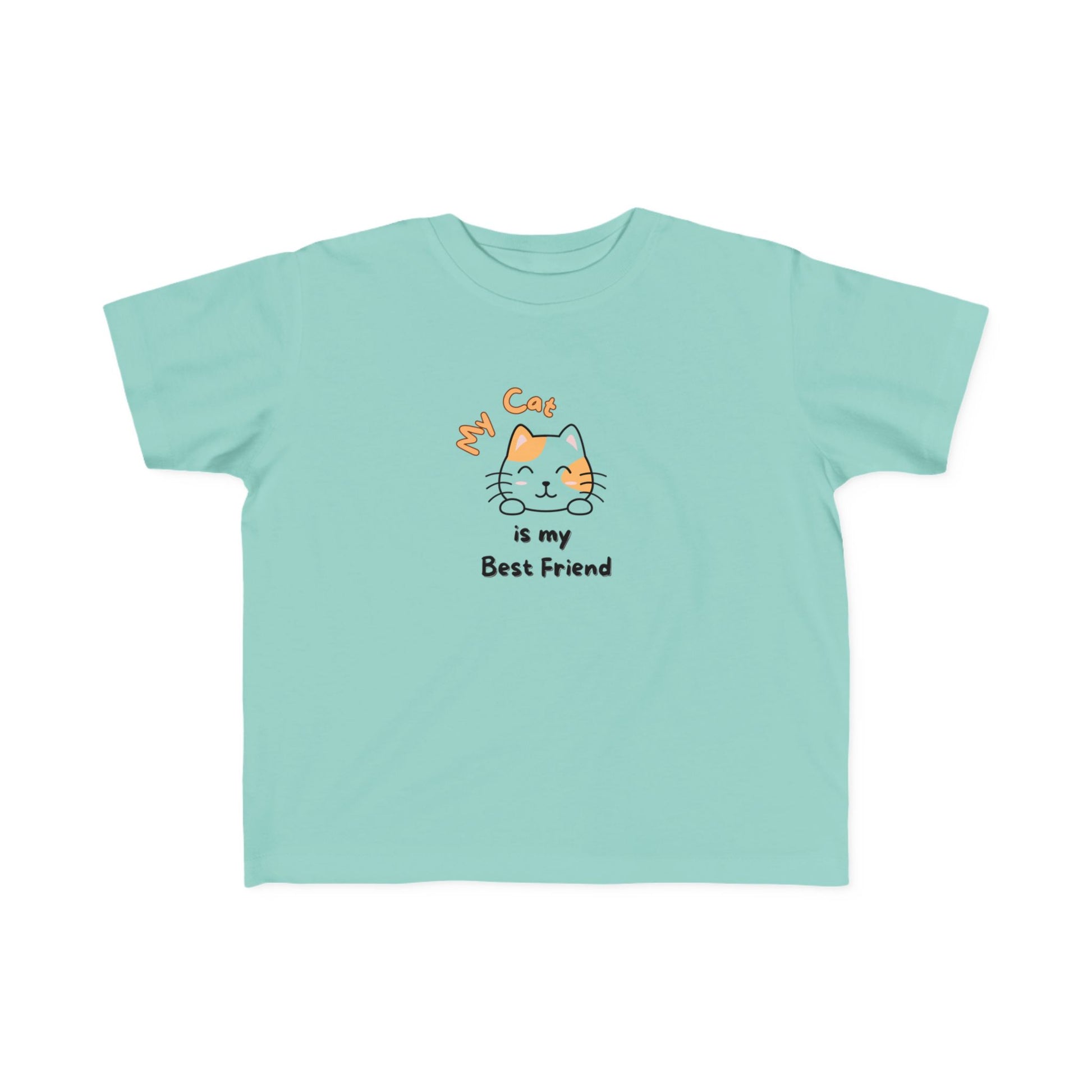 Cute Cat Toddler Tee - My Cat is My Best Friend, Kids Shirt, Cat Lover Gift, Birthday Apparel, Cat Themed Outfit, Toddler Clothing