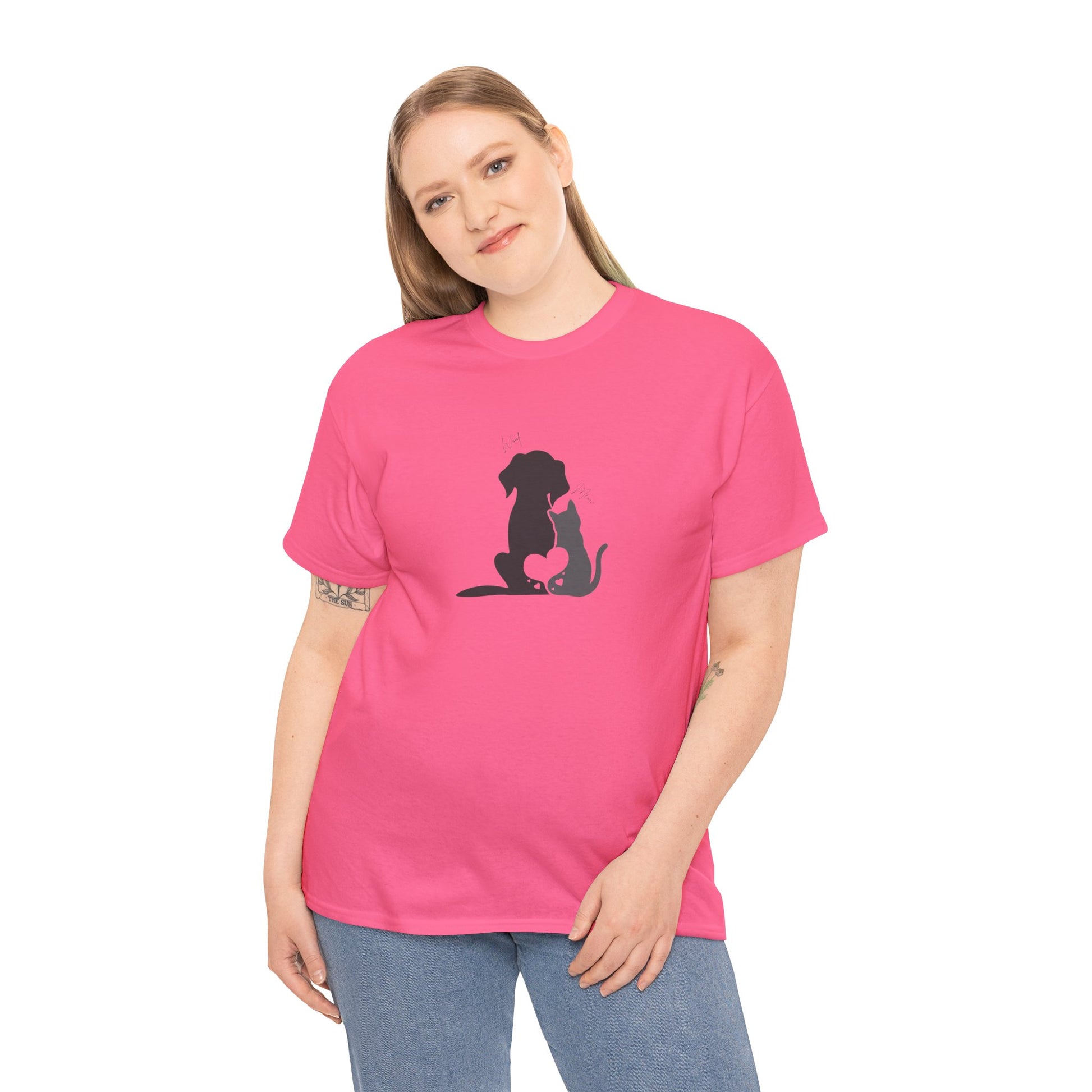 Adorable Pet Love Tee, Unisex Cotton T-Shirt, Animal Lover Gift, Cute Dog Cat Design, Everyday Casual Wear, Perfect for Pet Lovers