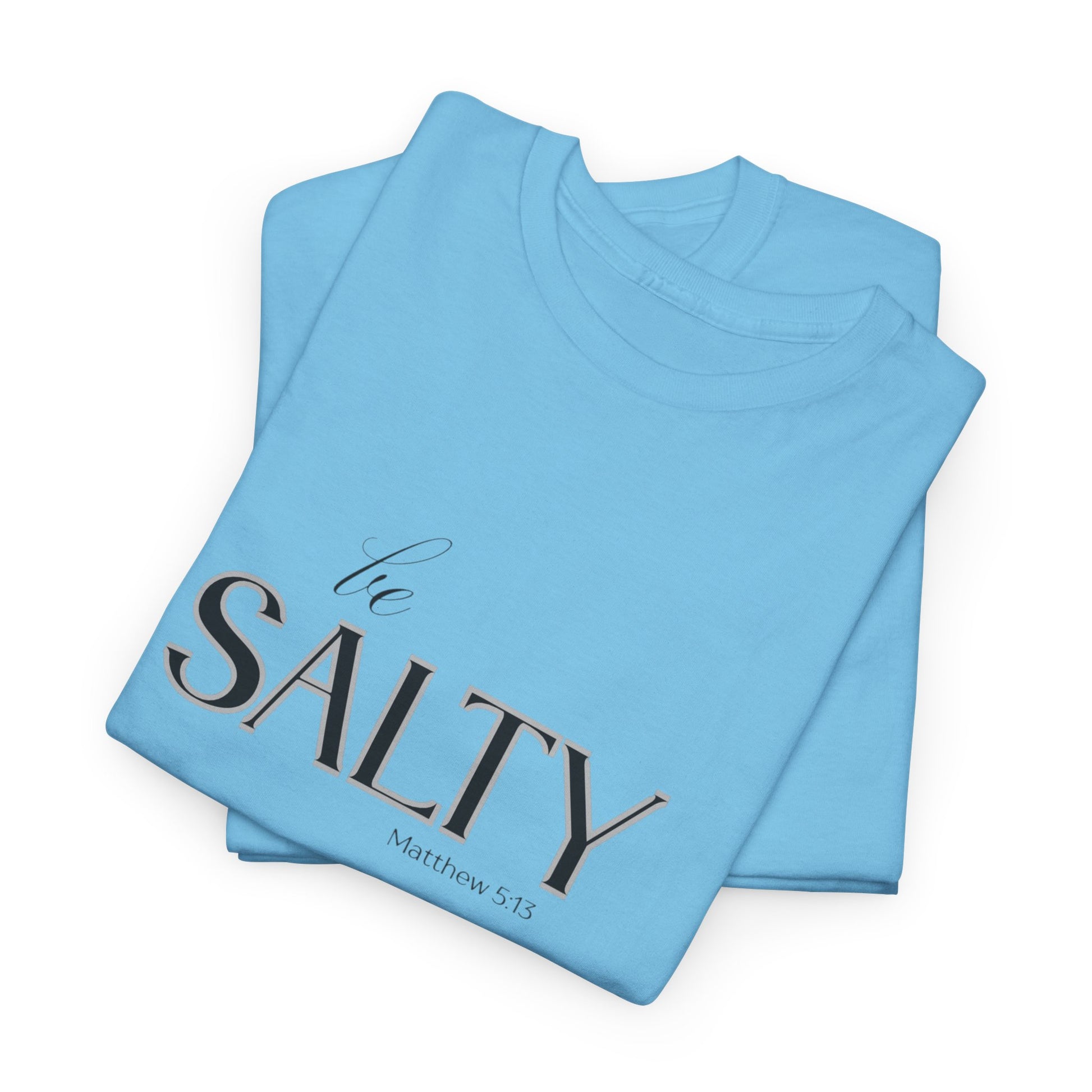 Stylish Unisex Heavy Cotton Tee - 'SALTY' Statement Shirt, Casual Wear, Gift for Friends, Beach Vibes, Summer Fashion
