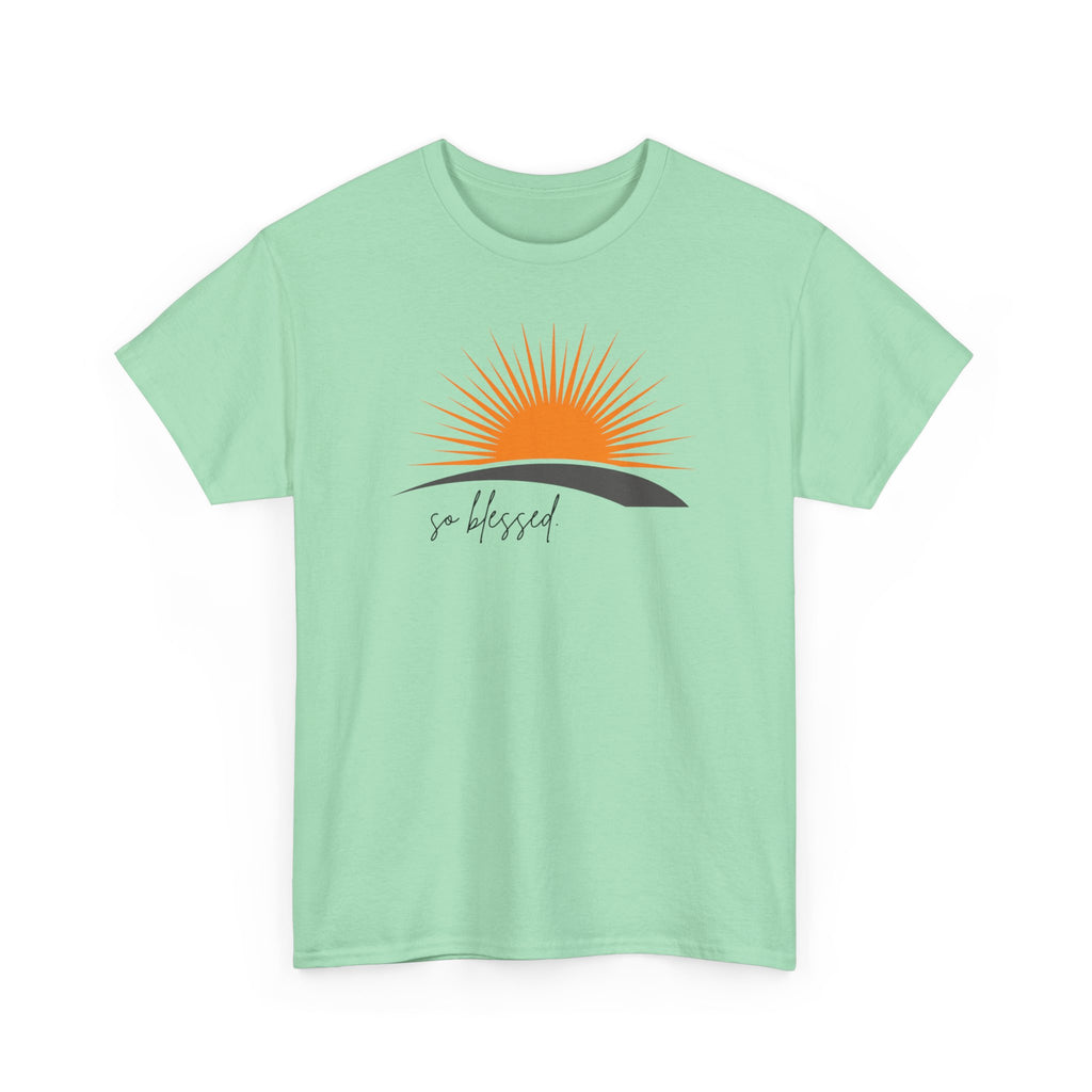 Sunrise Blessed Unisex Tee - Inspirational Cotton T-Shirt, Great for Gifts, Casual Wear, Summer Vibes, Positive Affirmation