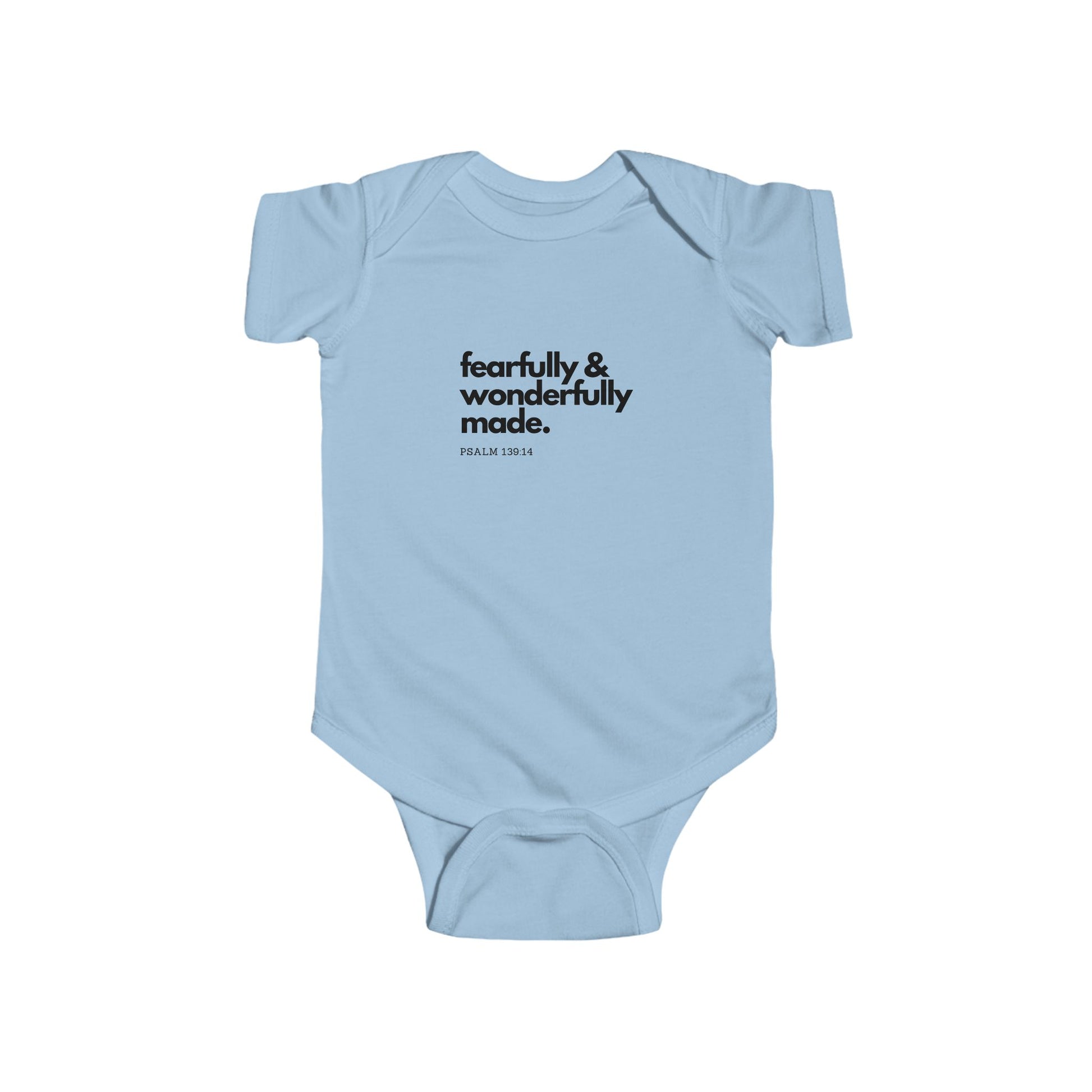 Fearfully & Wonderfully Made Infant Bodysuit, Baby Shower Gift, Newborn Outfit, Baby Apparel, Christian Baby Clothes