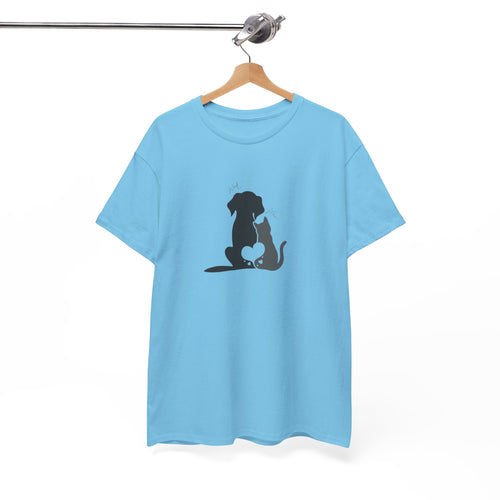Adorable Pet Love Tee, Unisex Cotton T-Shirt, Animal Lover Gift, Cute Dog Cat Design, Everyday Casual Wear, Perfect for Pet Lovers