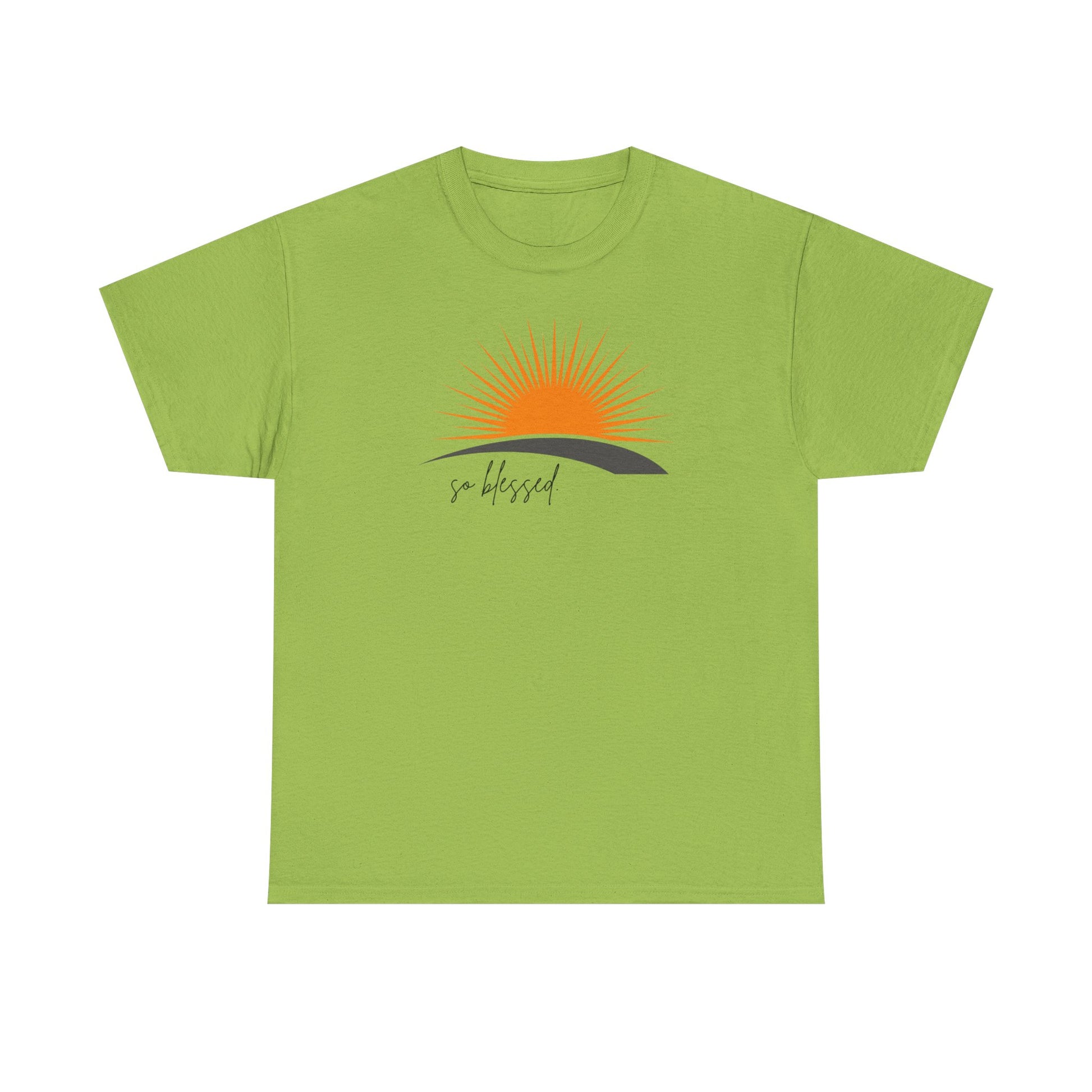 Sunrise Blessed Unisex Tee - Inspirational Cotton T-Shirt, Great for Gifts, Casual Wear, Summer Vibes, Positive Affirmation
