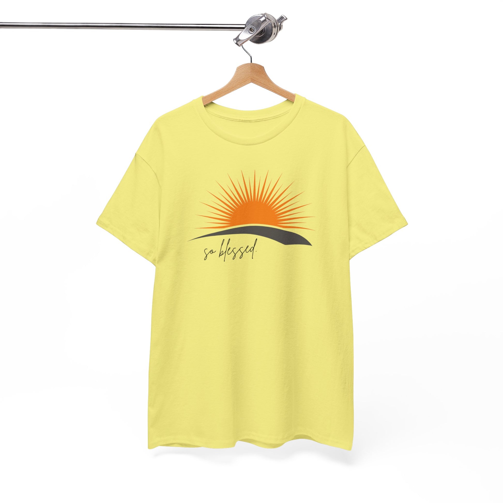 Sunrise Blessed Unisex Tee - Inspirational Cotton T-Shirt, Great for Gifts, Casual Wear, Summer Vibes, Positive Affirmation