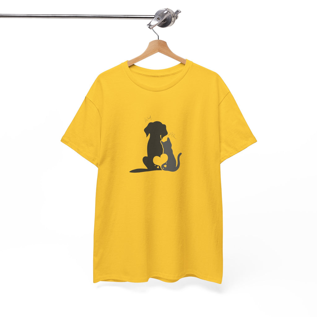 Adorable Pet Love Tee, Unisex Cotton T-Shirt, Animal Lover Gift, Cute Dog Cat Design, Everyday Casual Wear, Perfect for Pet Lovers