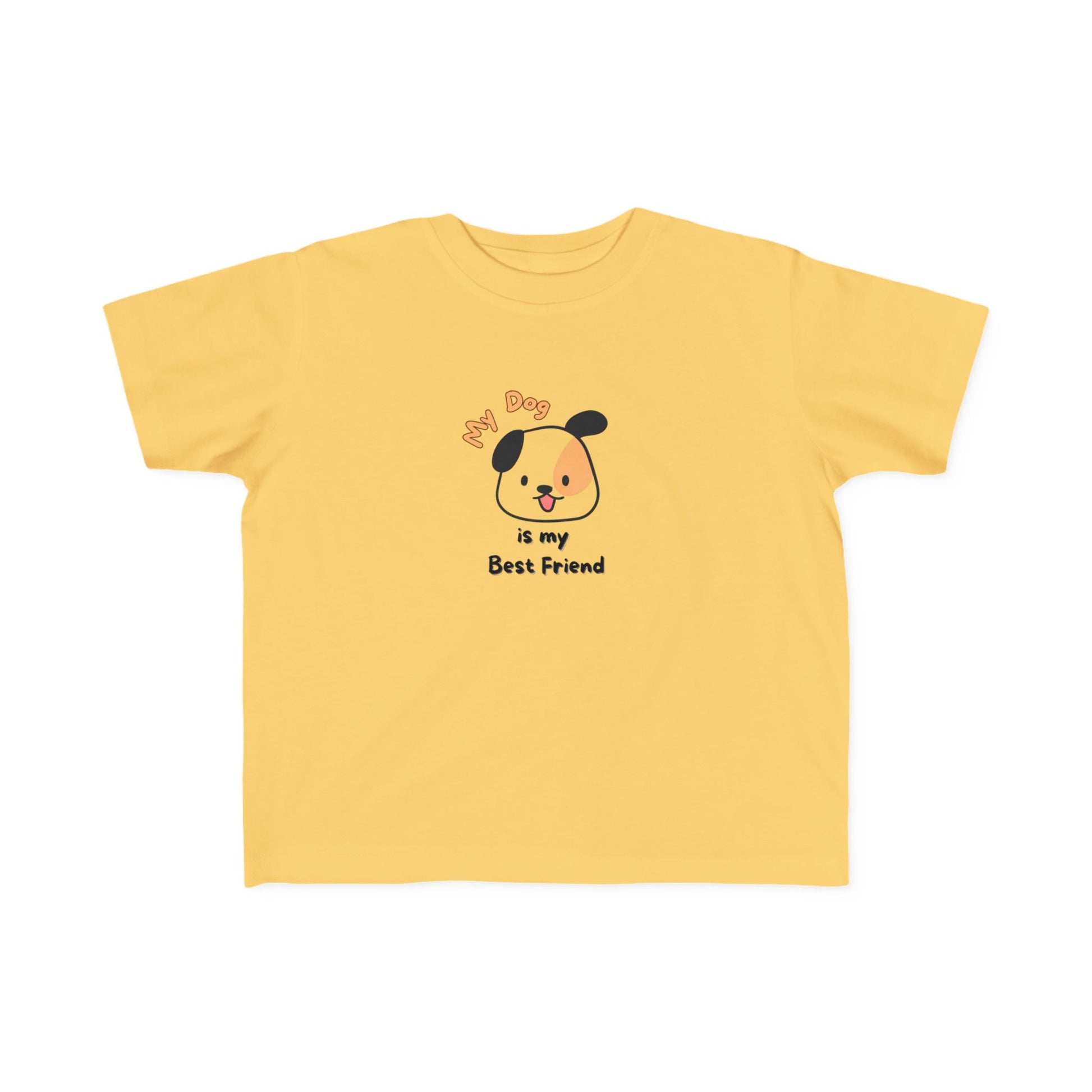 Toddler's Dog Lover Tee, Cute Dog T-Shirt, Kids Best Friend Shirt, Pet Lover Kids Apparel, Fun Animal T-Shirt, Gift for Dog Lovers