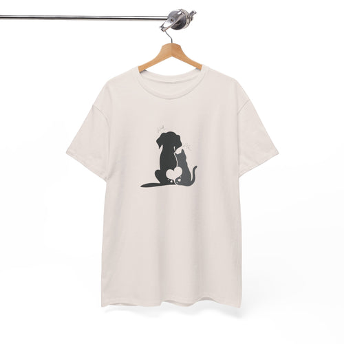 Adorable Pet Love Tee, Unisex Cotton T-Shirt, Animal Lover Gift, Cute Dog Cat Design, Everyday Casual Wear, Perfect for Pet Lovers