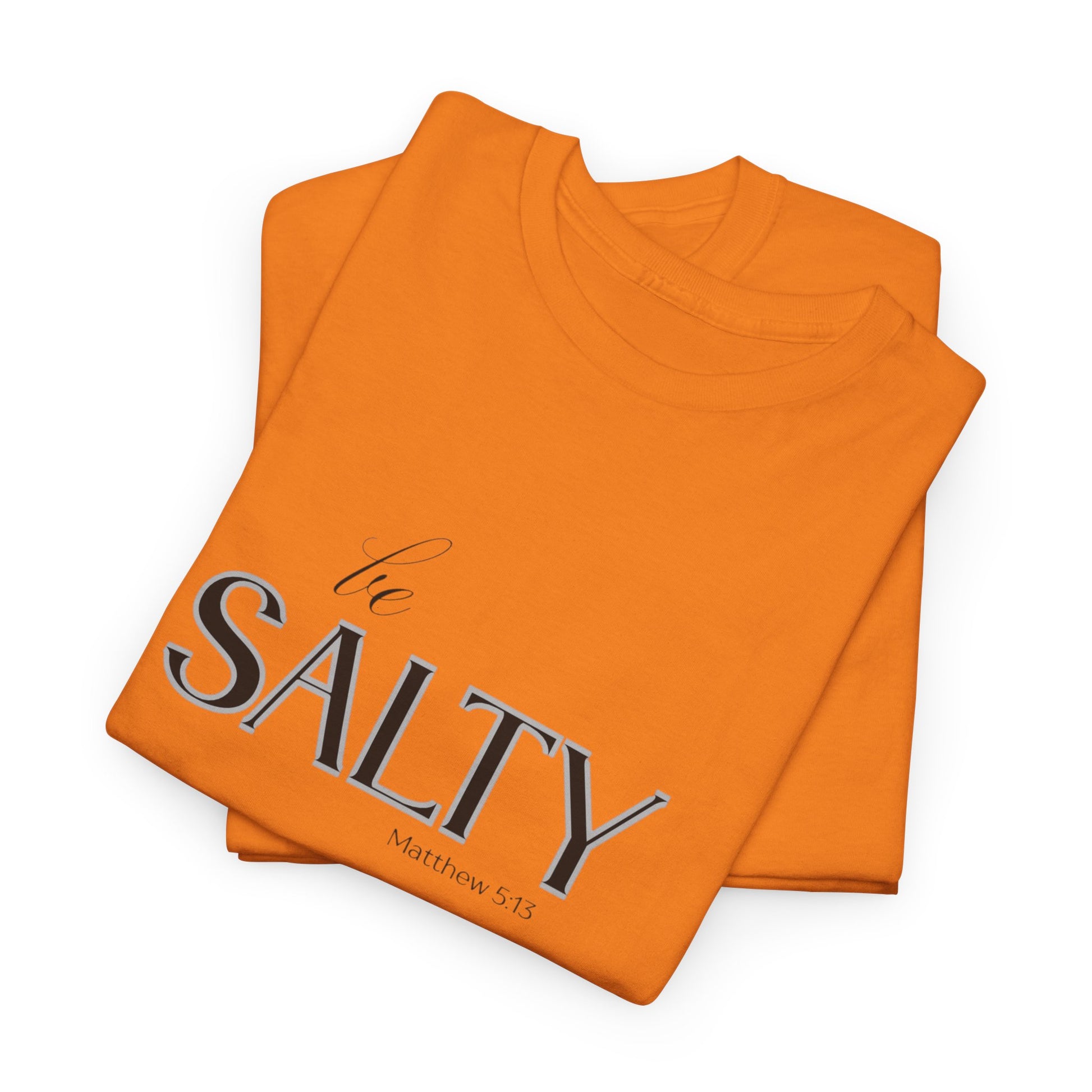 Stylish Unisex Heavy Cotton Tee - 'SALTY' Statement Shirt, Casual Wear, Gift for Friends, Beach Vibes, Summer Fashion