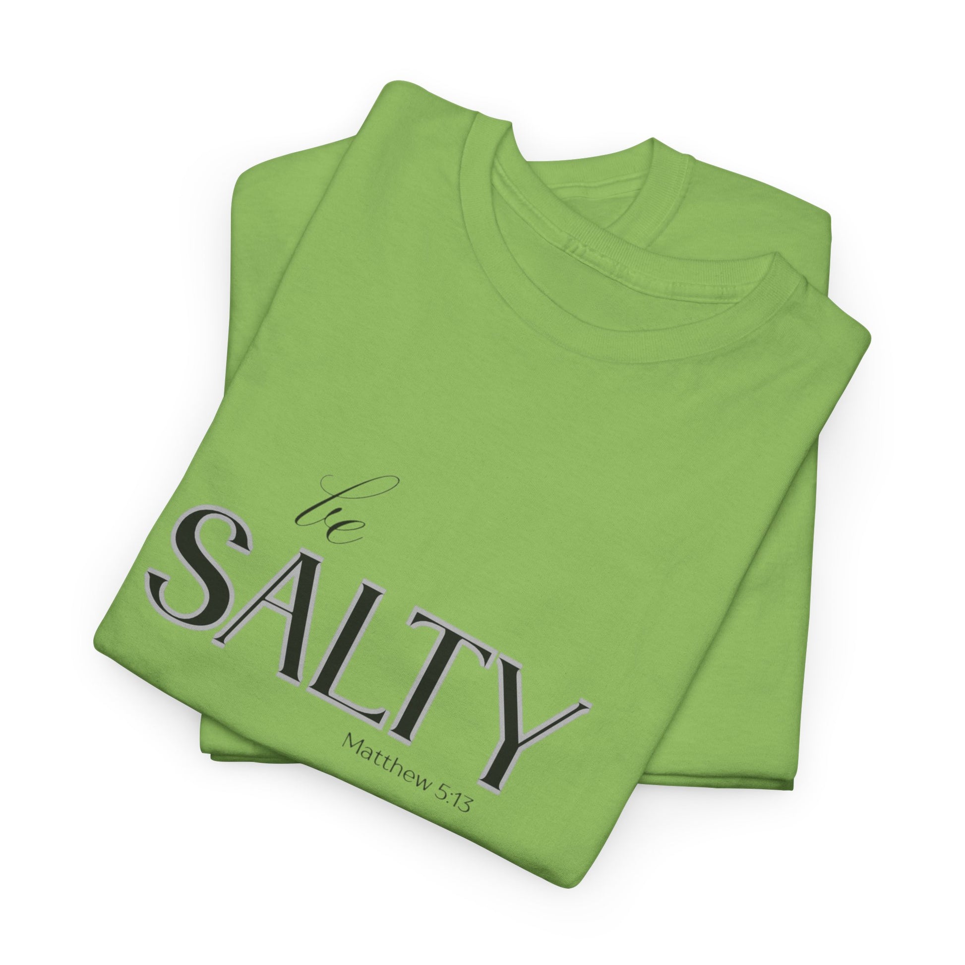 Stylish Unisex Heavy Cotton Tee - 'SALTY' Statement Shirt, Casual Wear, Gift for Friends, Beach Vibes, Summer Fashion