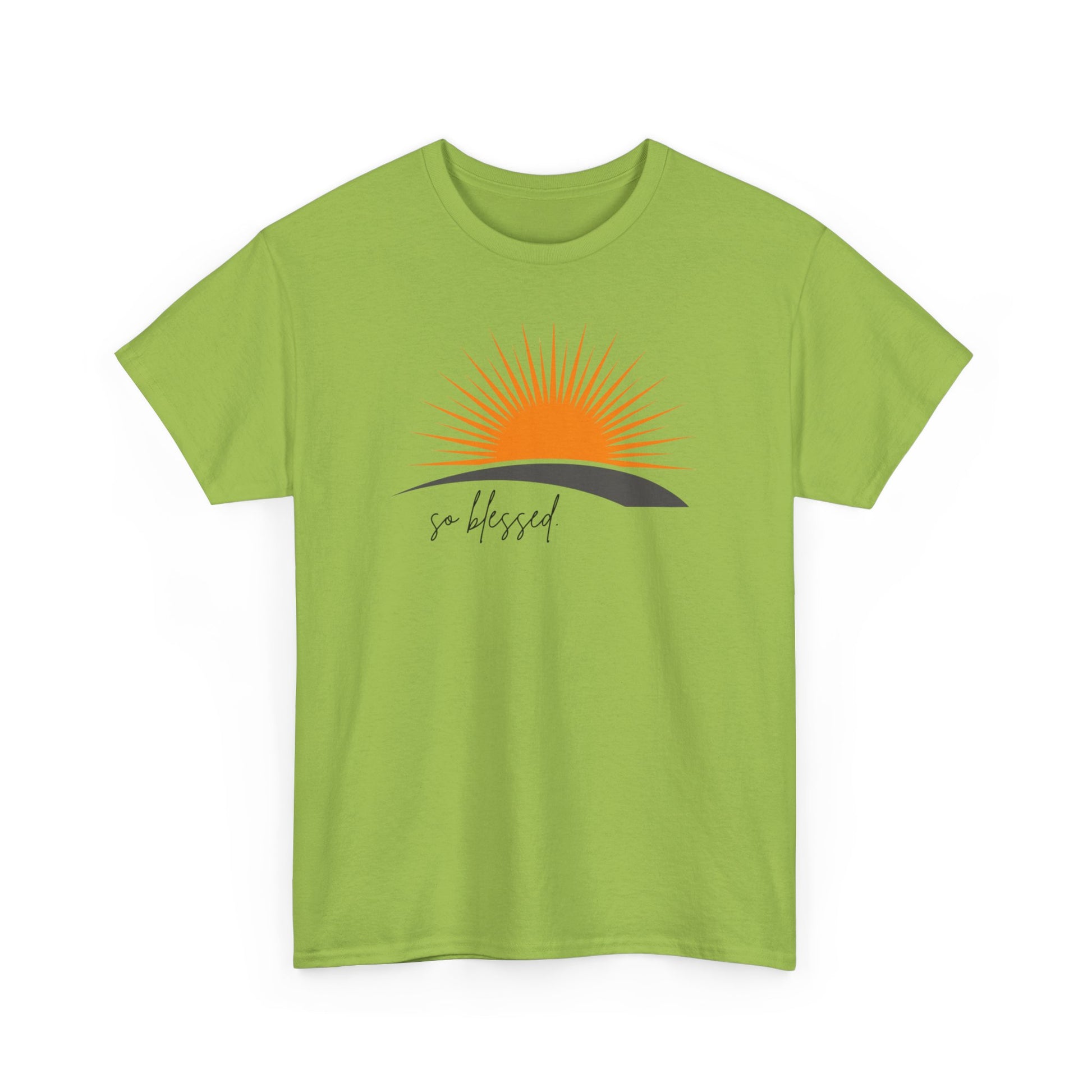 Sunrise Blessed Unisex Tee - Inspirational Cotton T-Shirt, Great for Gifts, Casual Wear, Summer Vibes, Positive Affirmation