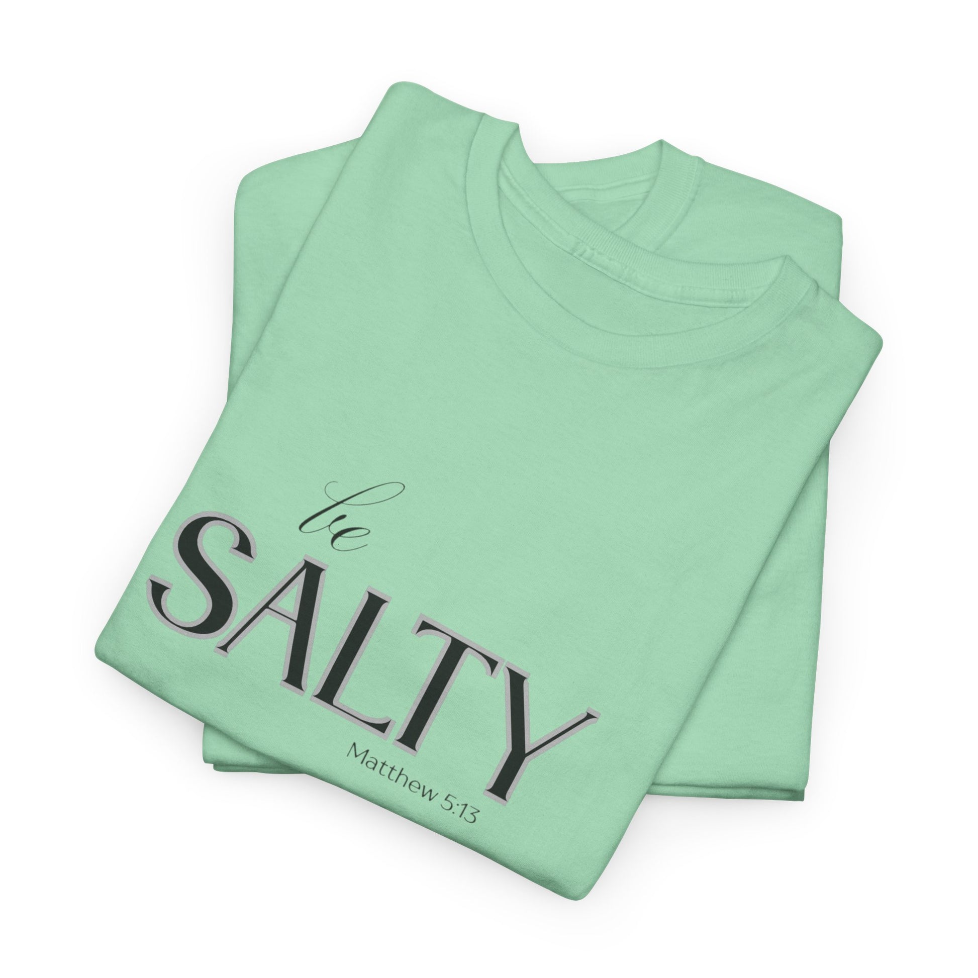 Stylish Unisex Heavy Cotton Tee - 'SALTY' Statement Shirt, Casual Wear, Gift for Friends, Beach Vibes, Summer Fashion