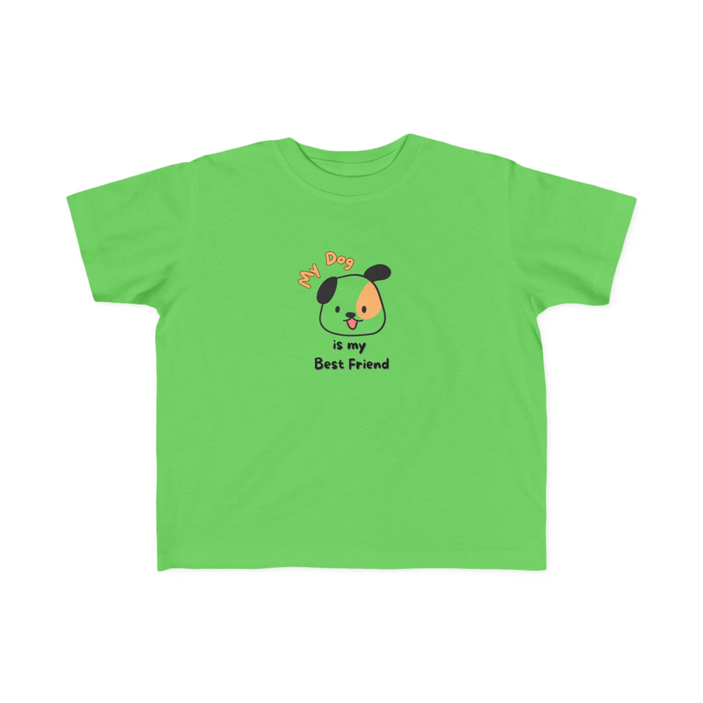 Toddler's Dog Lover Tee, Cute Dog T-Shirt, Kids Best Friend Shirt, Pet Lover Kids Apparel, Fun Animal T-Shirt, Gift for Dog Lovers